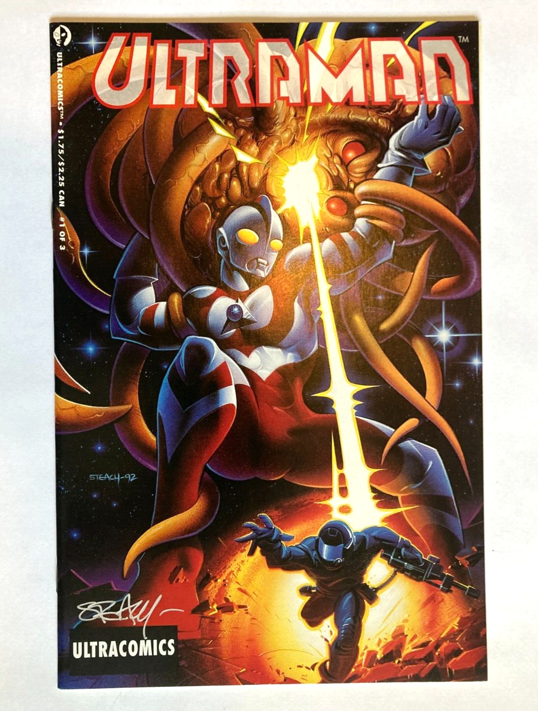 Ultraman #1 Ultraman Comics 1993 SIGNED by Ken Steacy Cover Artist