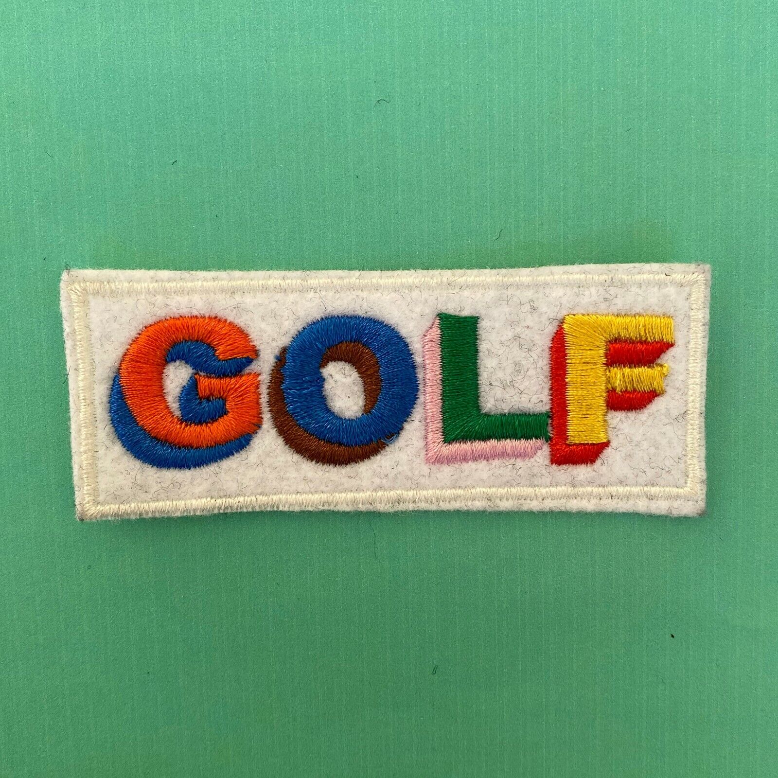 Iron on Patch - Tyler The Creator Golf White Embroidered Hip Hop Rap