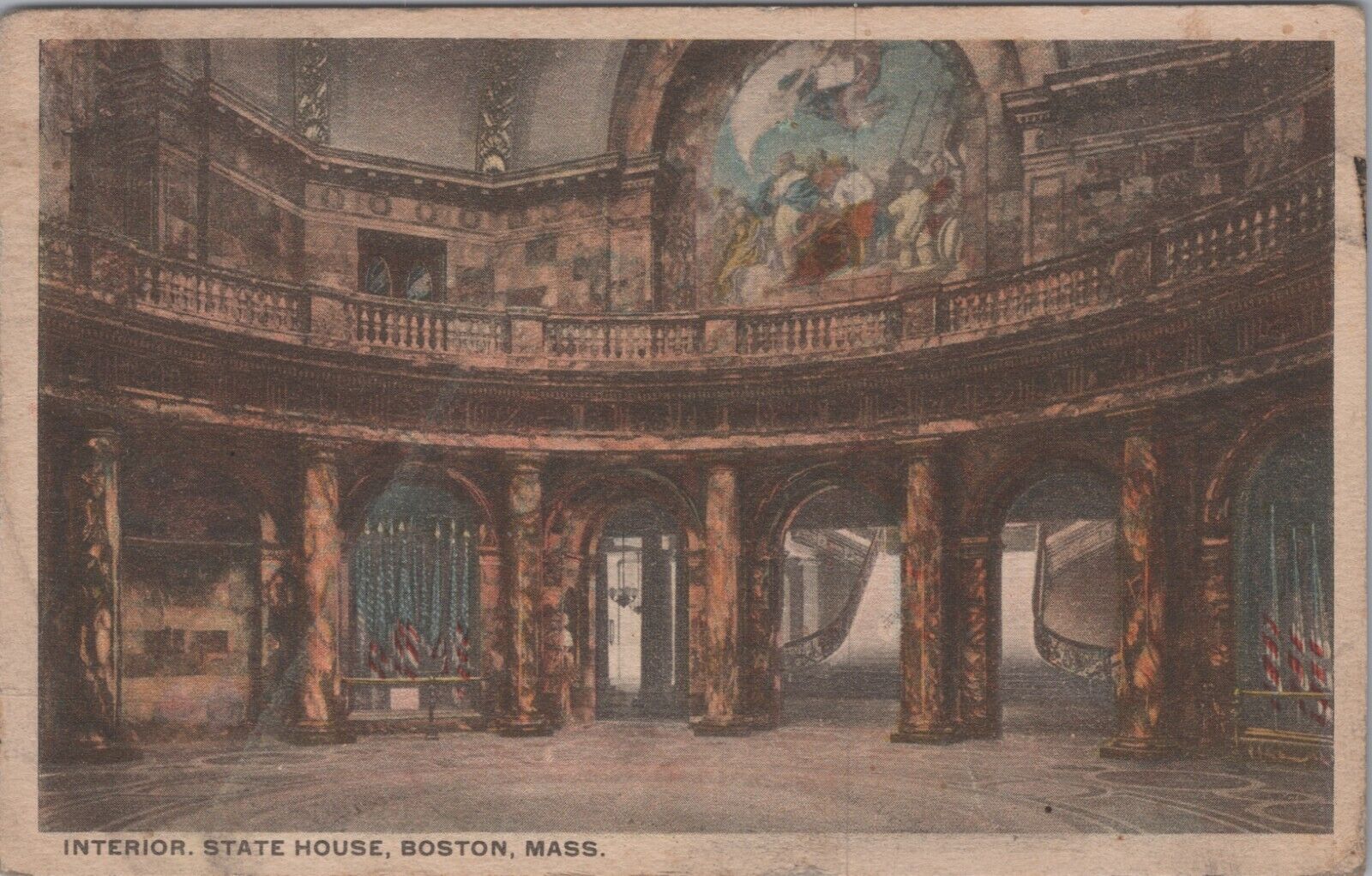 Interior State House Boston Massachusetts MA 1922 Postcard 6336d2 MR ALE