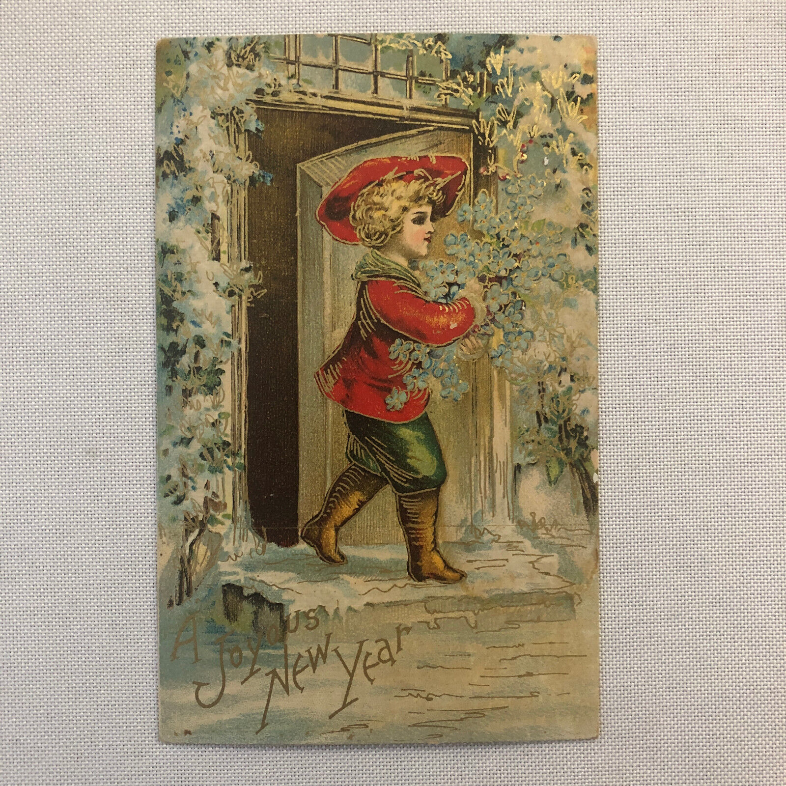 New Years Postcard Post Card Vintage Antique New Year