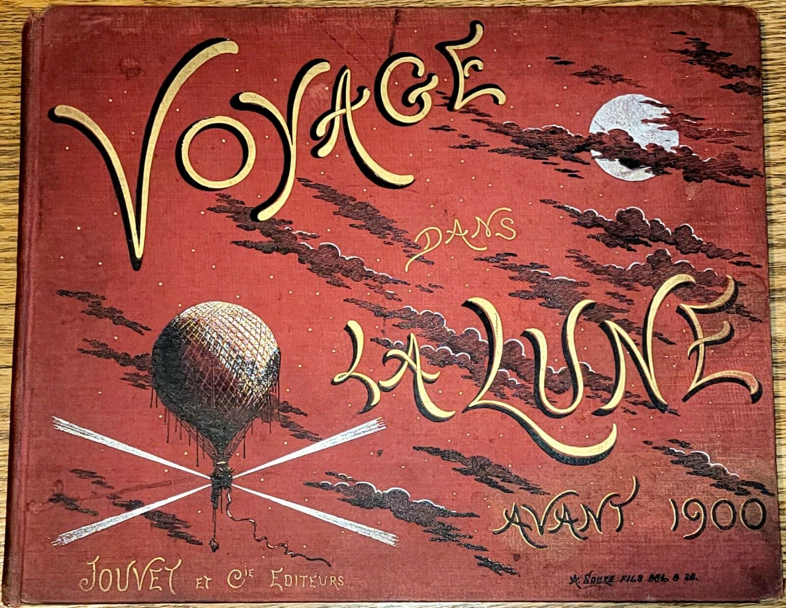 Voyage Dans La Lune Avant 1900 - French Early Science Fiction Book c.1890