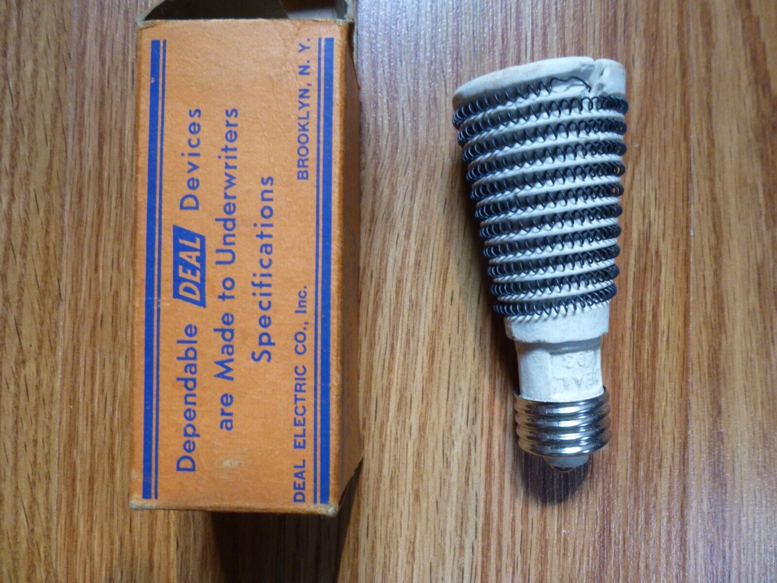 Vintage DEAL Heater Cone Deal Electric Brooklyn NY.