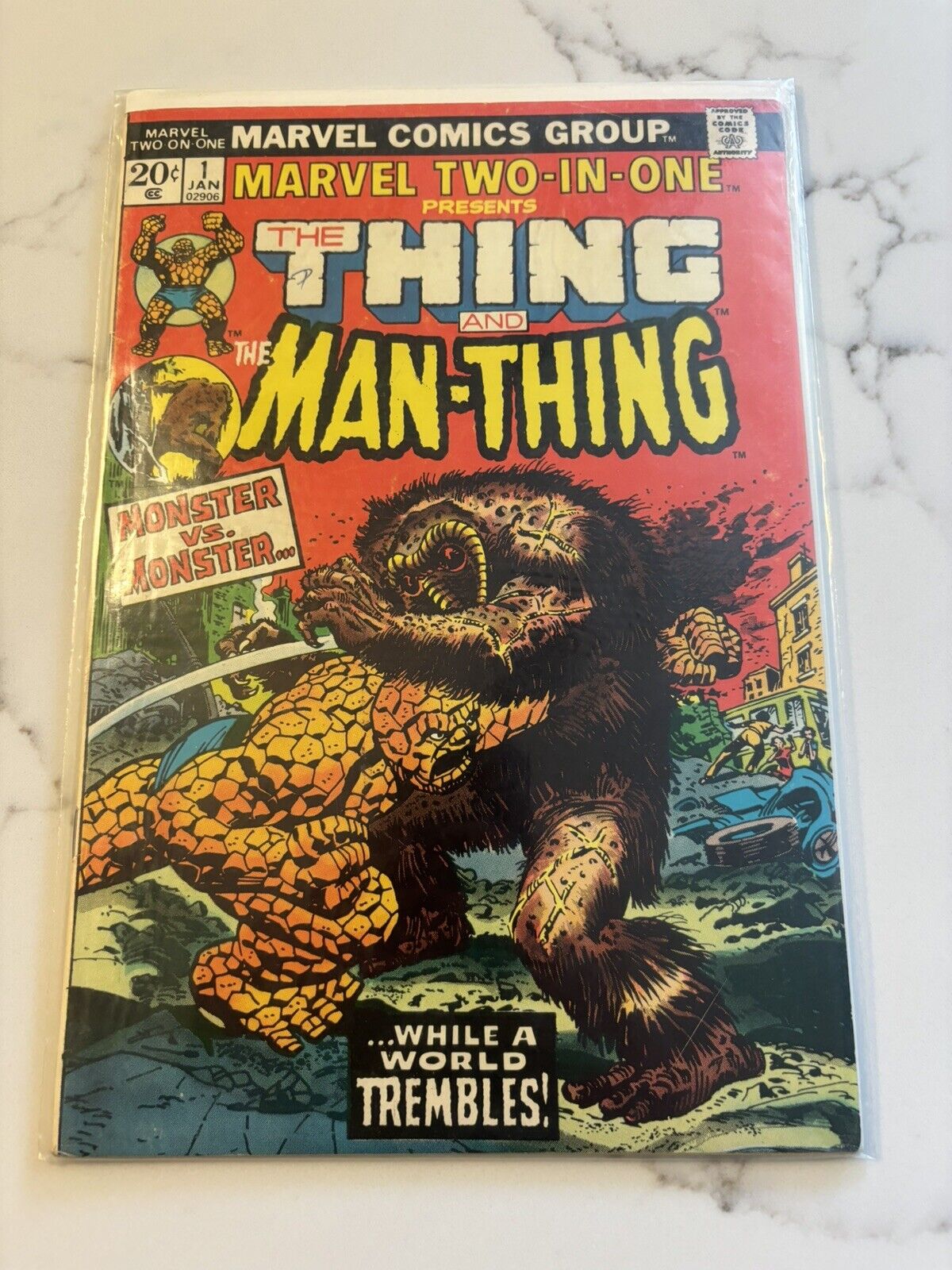 Marvel Two In One #1 (Jan 1974, Marvel), Thing & Man-Thing