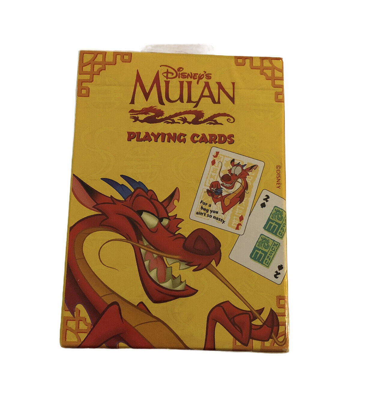 New Rare Disney Mulan Mushu Playing Cards Standard Deck No 485 Sealed USA Made