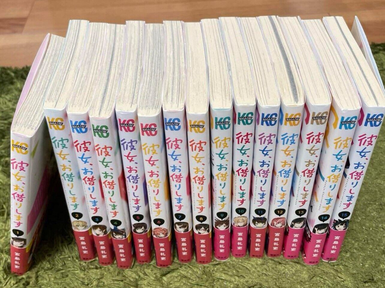 Kanojo Okarishimasu Rent A Girlfriend Japanese Vol.1-15 Manga Comic Set Anime