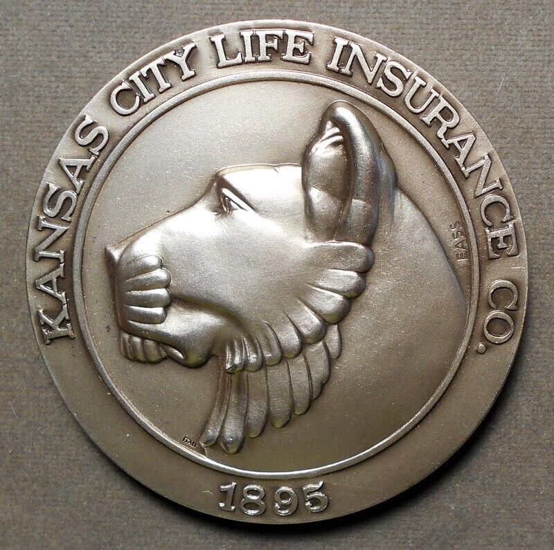 10295 Kansas City Life Insurance Co., 1895 (Lion?)   Bixby’s Silver Anniversary
