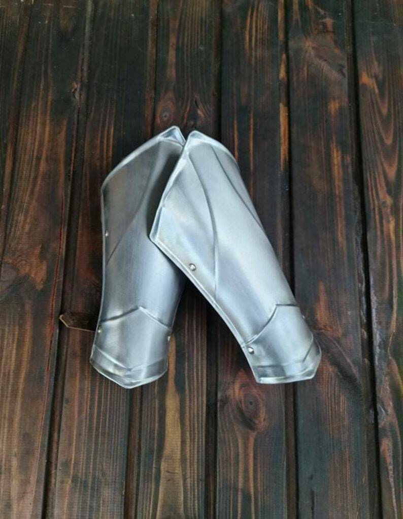 Medieval Pair Of Arm Bracers Armor Set Knight SCA LARP Hand Protection Armor