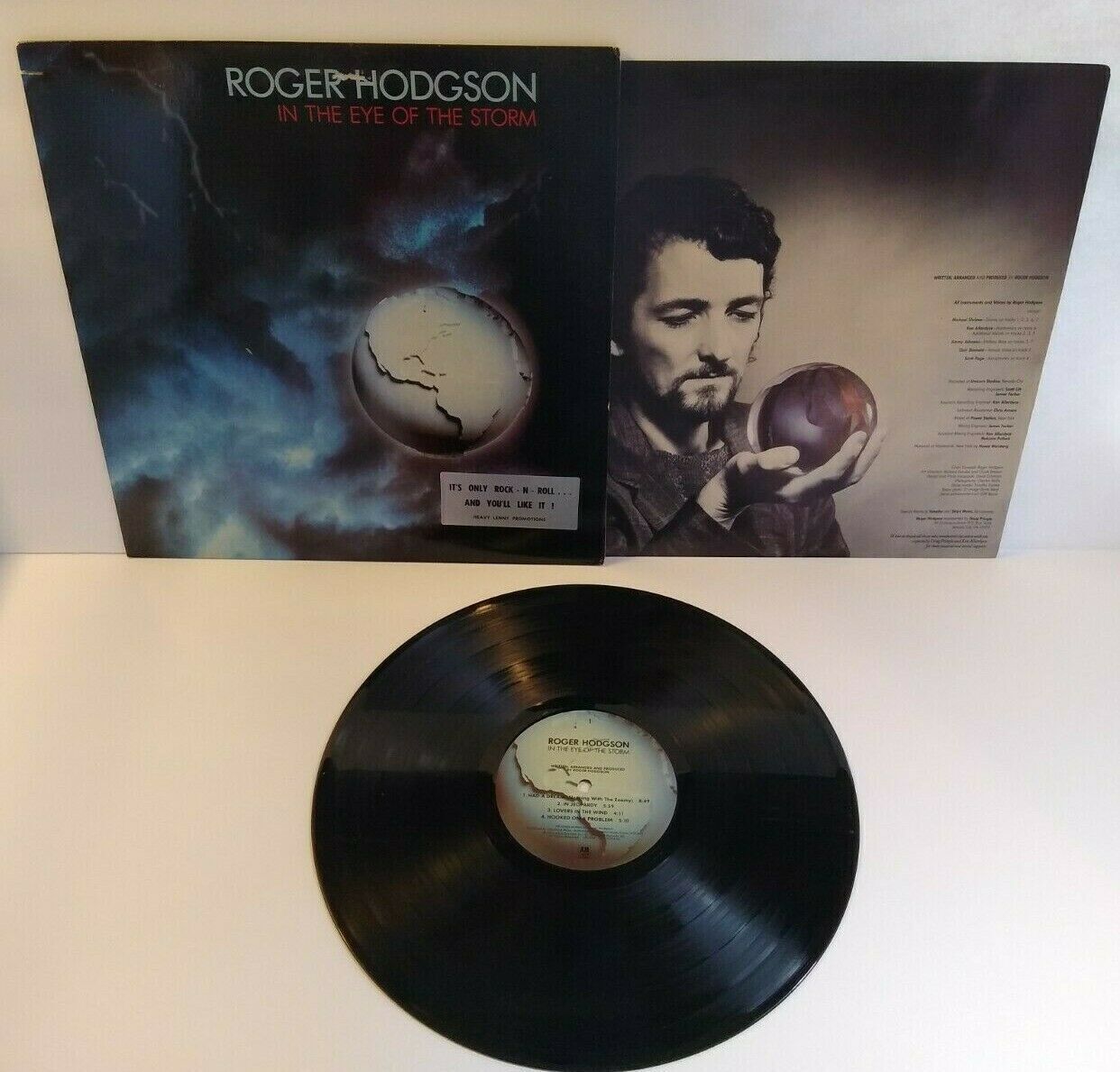 Roger Hodgson In The Eye Of The Storm Vinyl LP Record Album Translucent 1984