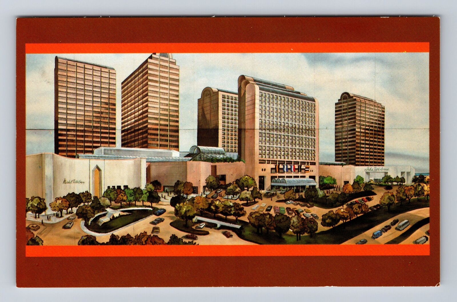 Dallas TX-Texas, Artists Rendering of Galleria Complex, Vintage Postcard