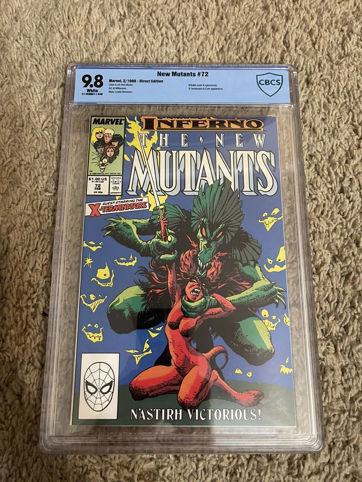 New Mutants #78, CBCS  9.8