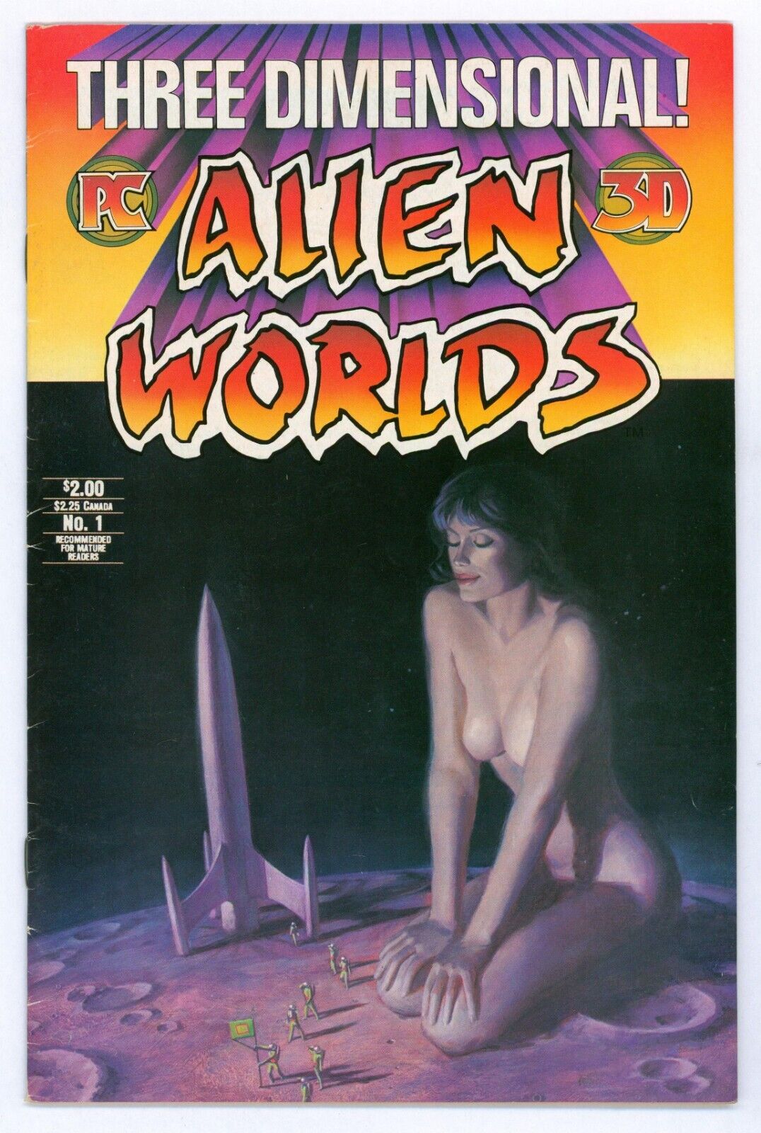 Alien Worlds #1 VG 4.0 Three Dimensional  Comic  Vintage 1984 Pacific