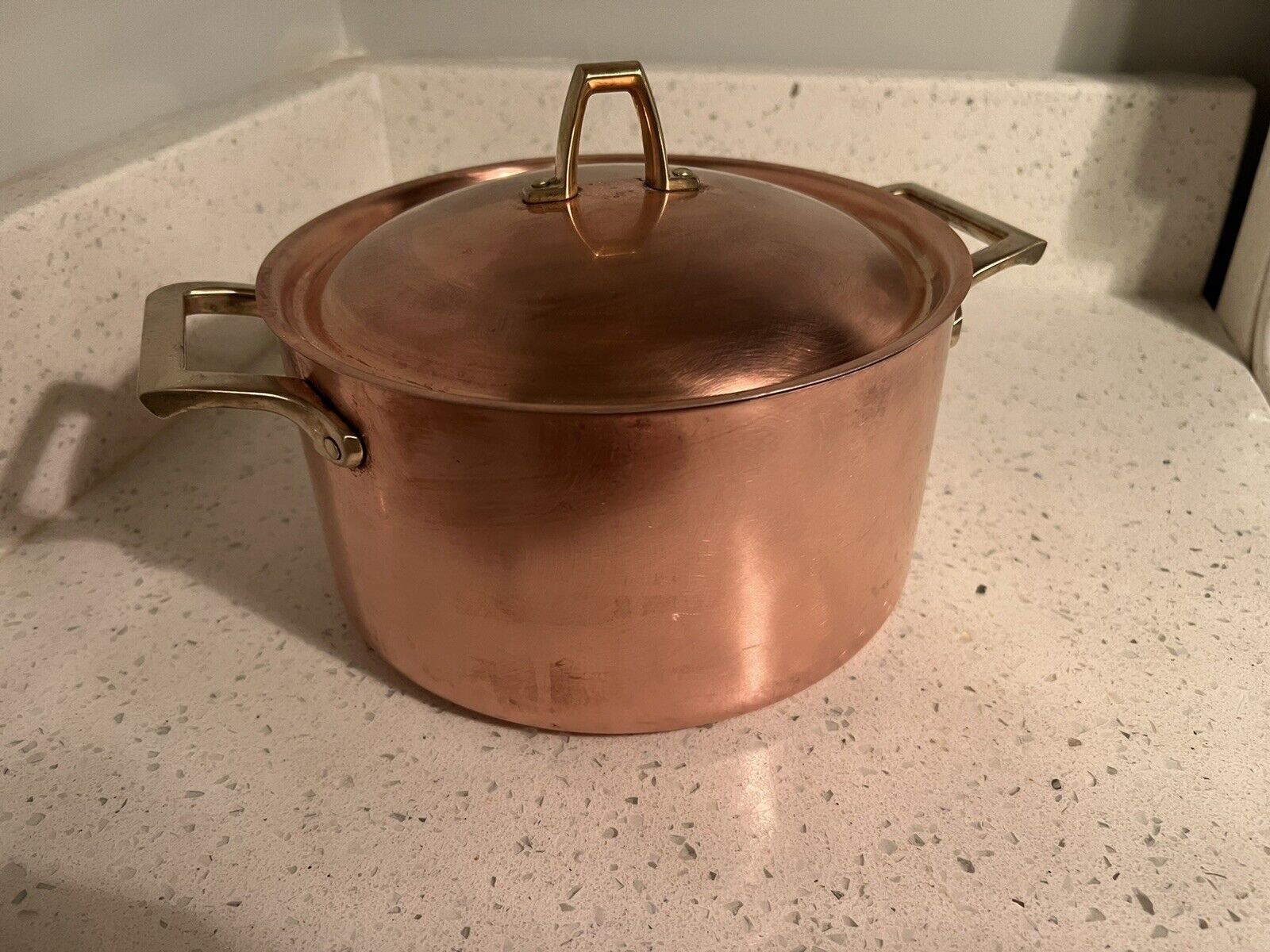 Paul Revere Limited Edition Copper 3 Quart Stock Pot With Lid