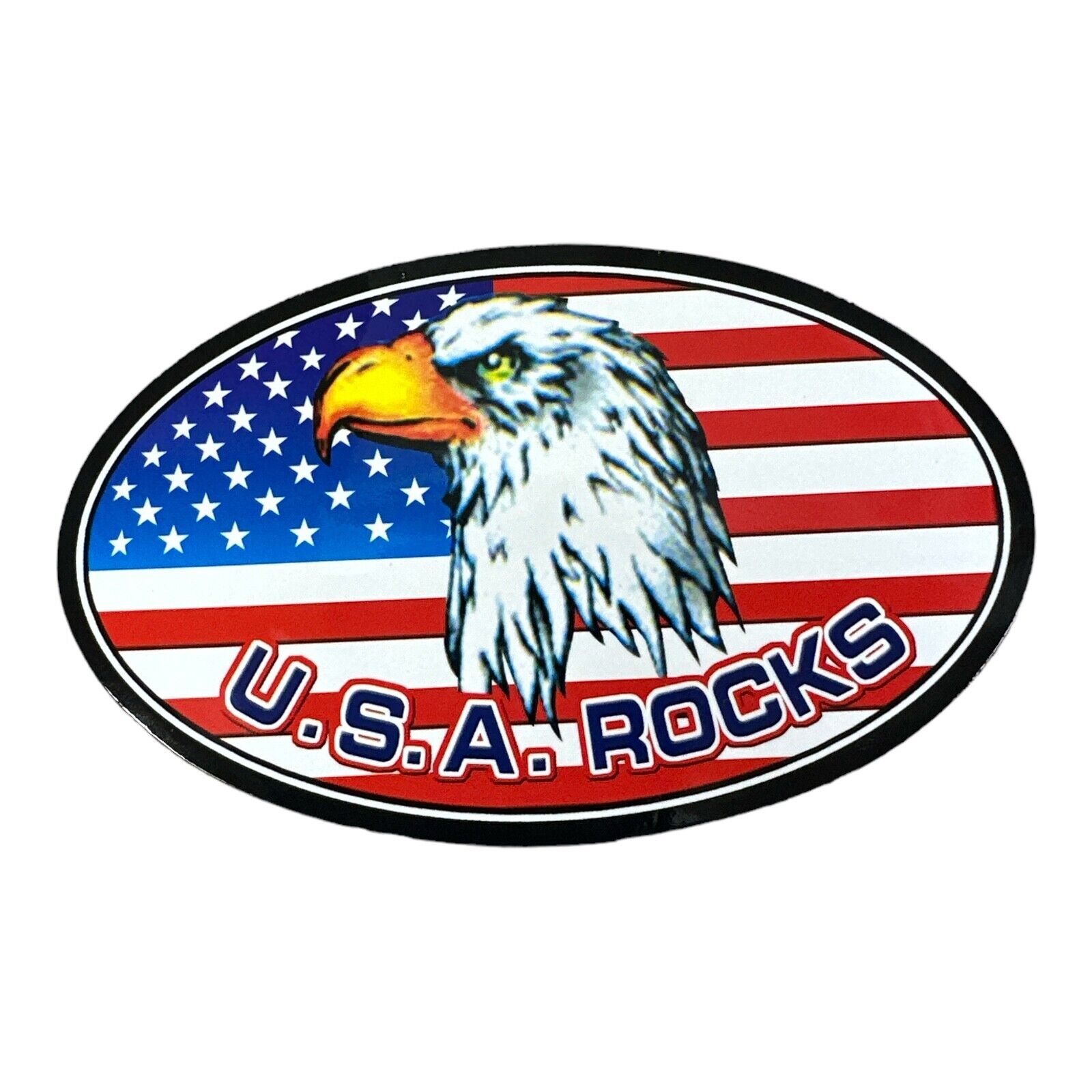 USA Rocks Oval Magnet (5