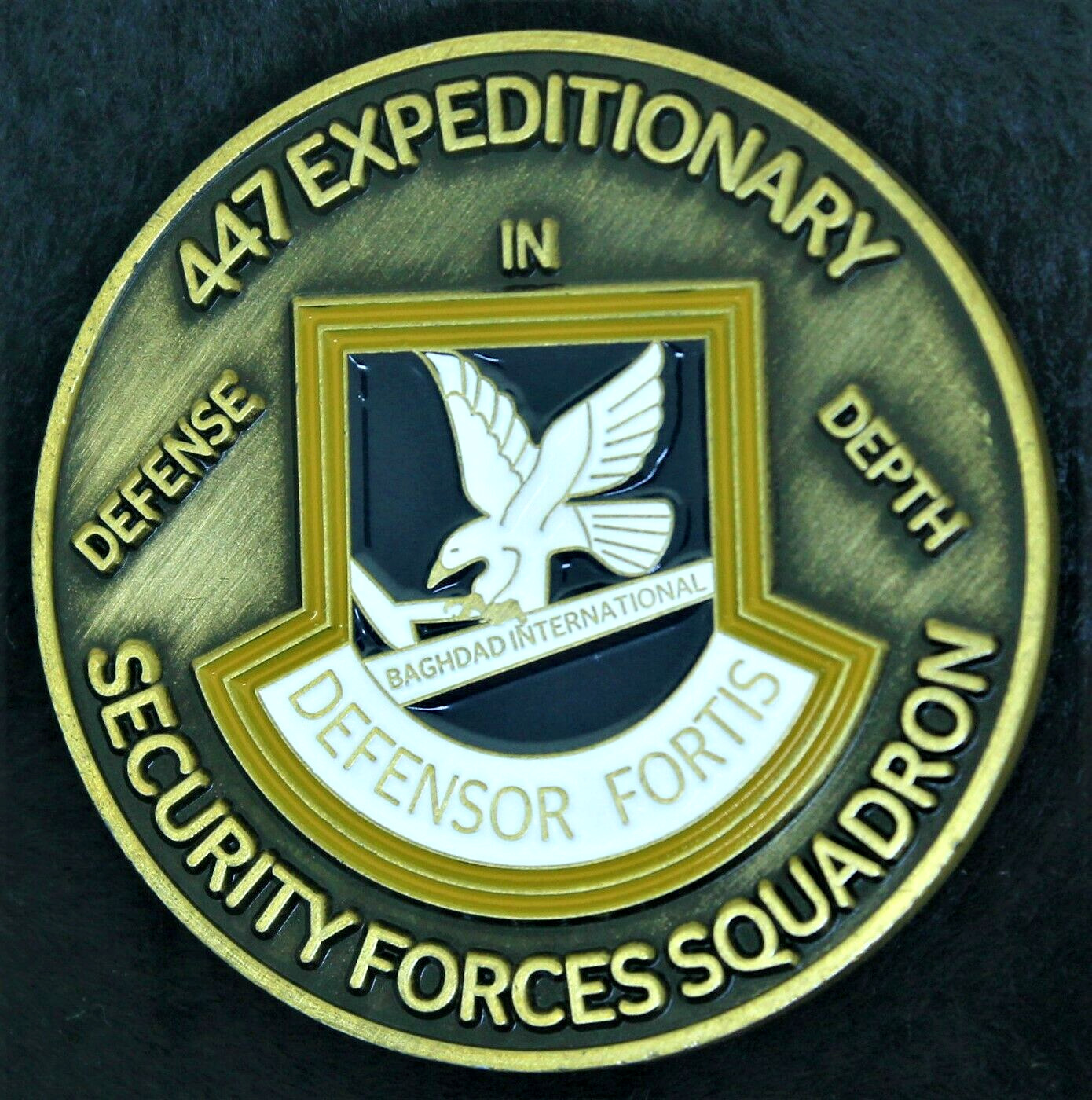USAF 447th Exp Security Forces Police Baghdad Int Airport Challenge Coin CC-15