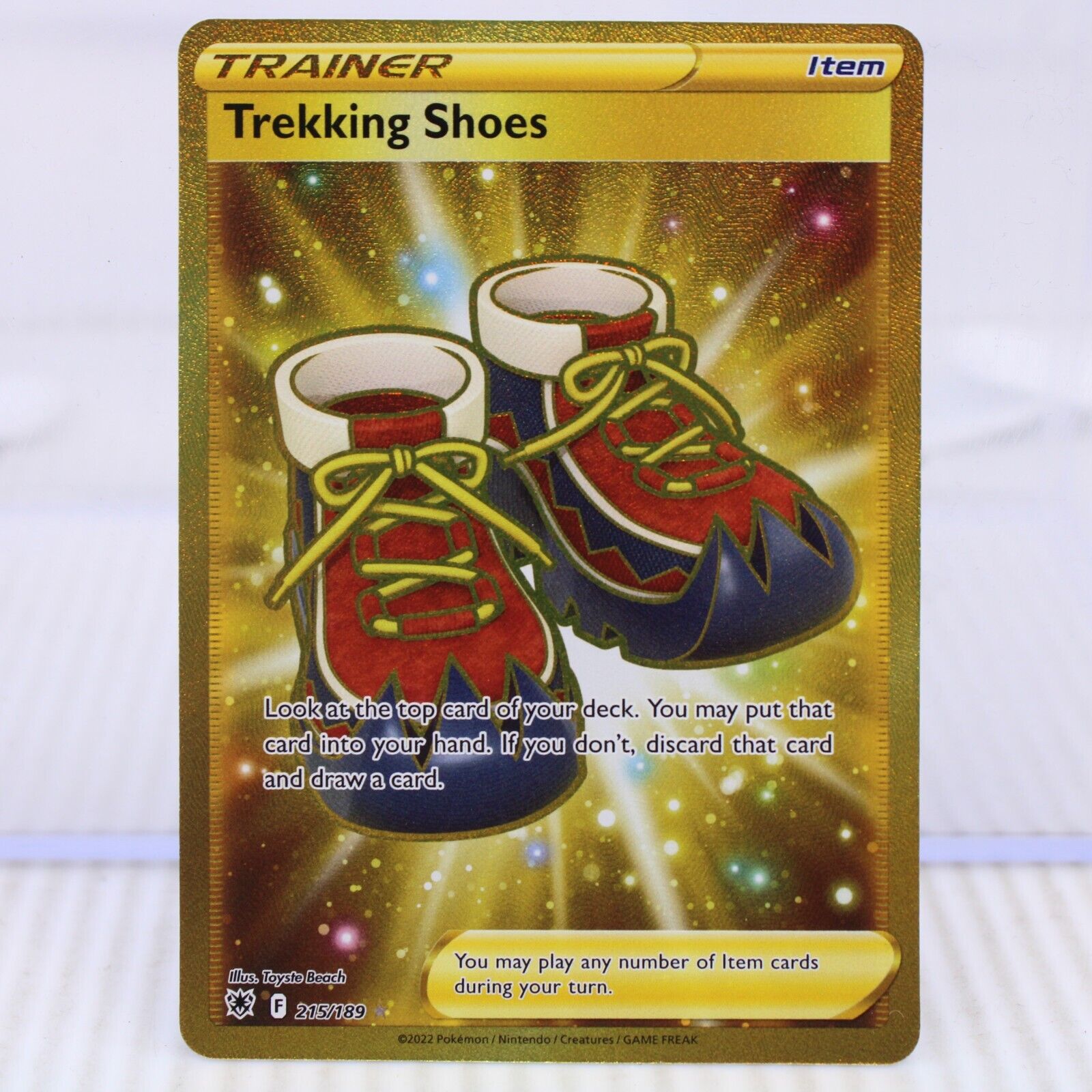 A7 Pokémon Card TCG Astral Radiance Trekking Shoes Secret Rare 215/189