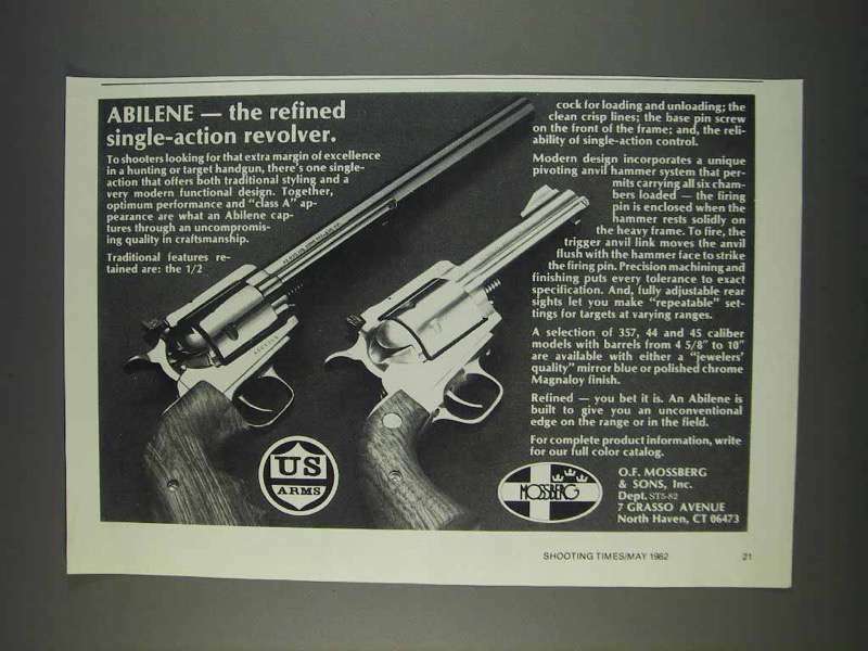 1982 Mossberg Abilene Revolver Ad - Refined