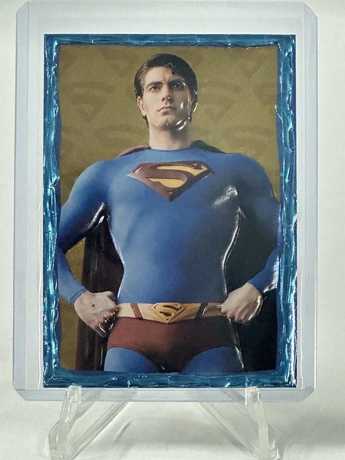 2006 Topps Superman Returns Embossed Foil Superman #2 DC MINT
