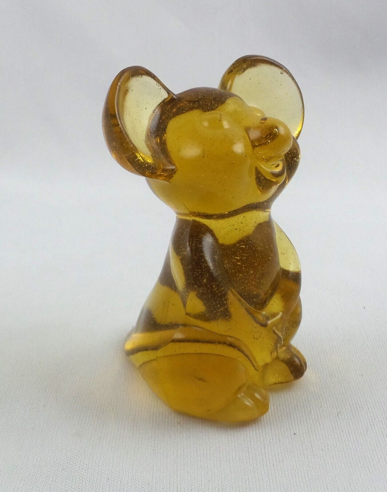 Fenton Art Glass NFGS 12 Amber Colored Mouse Figure / Figurine