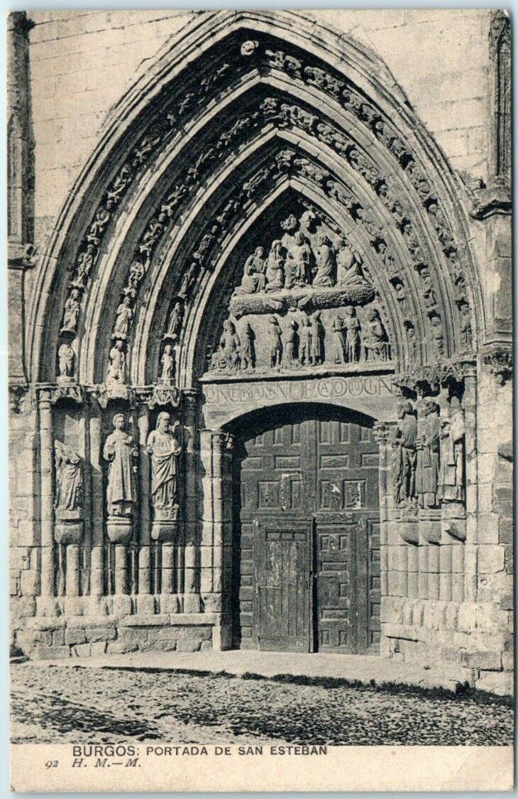 Postcard - Portada De San Esteban - Burgos Cathedral - Burgos, Spain