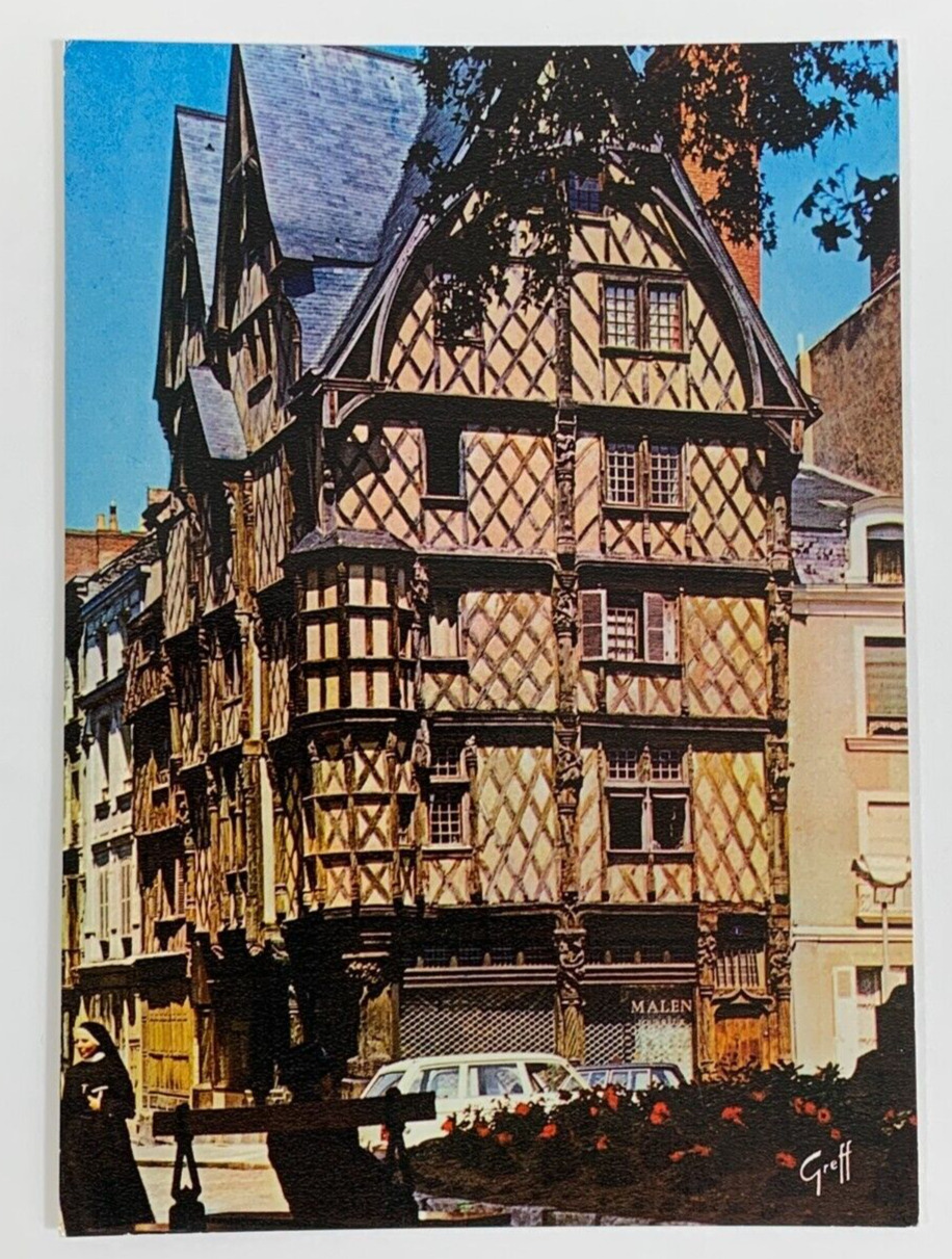 In Anjou Angers Maine-et-Loire Adam House Postcard France