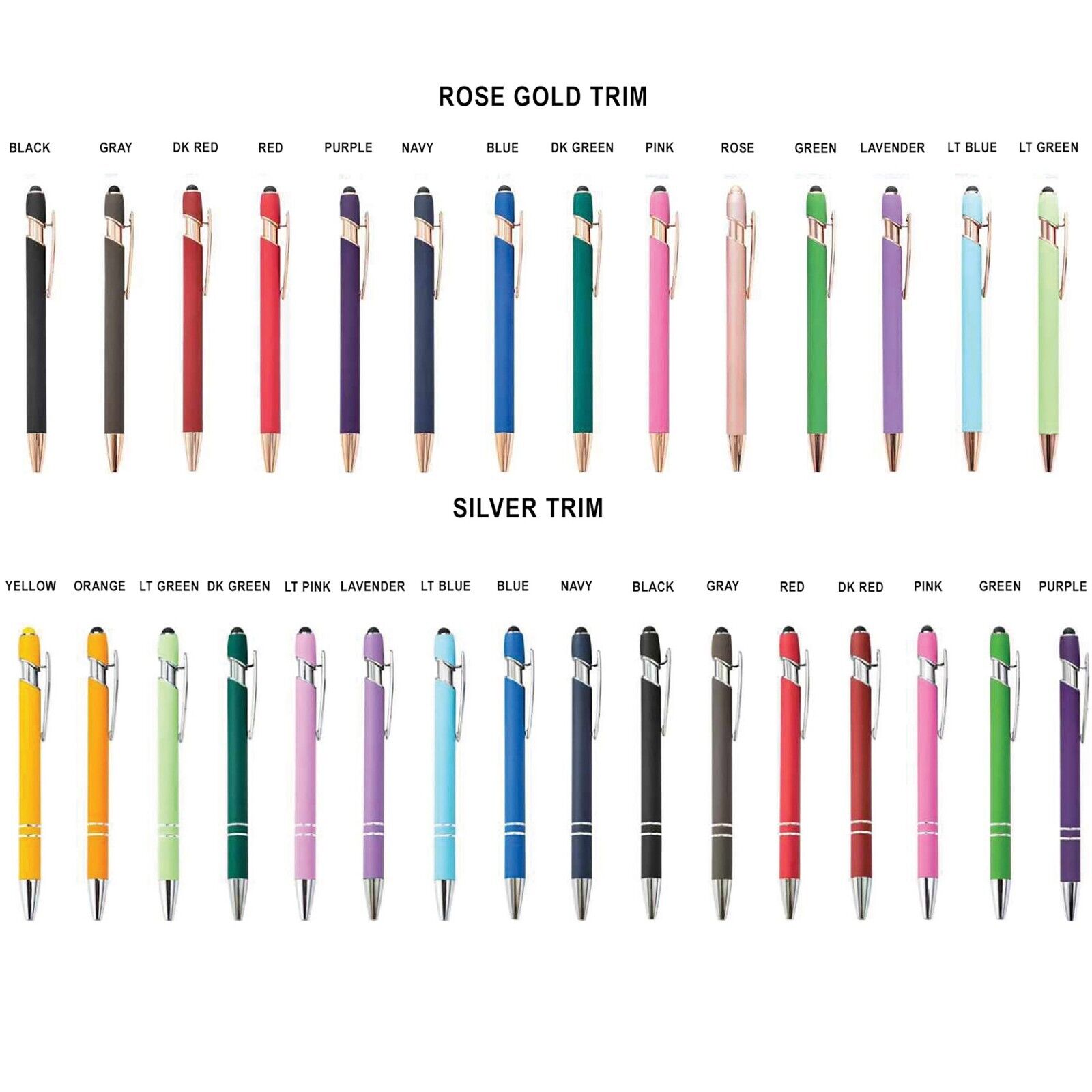 USA Personalized Stylus Ballpoint Metal Pen Customized Name Personal Or Business