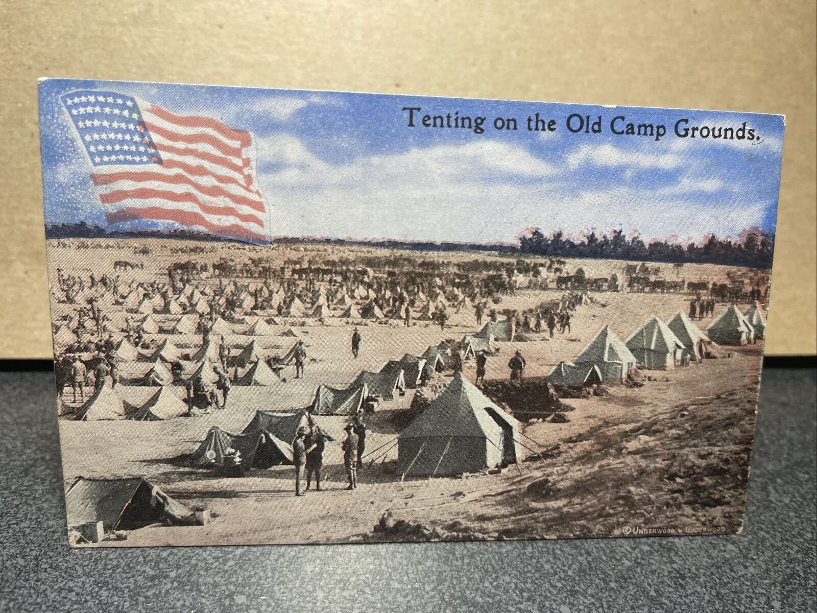 Tenting On The Old Camp Grounds Postcard ￼