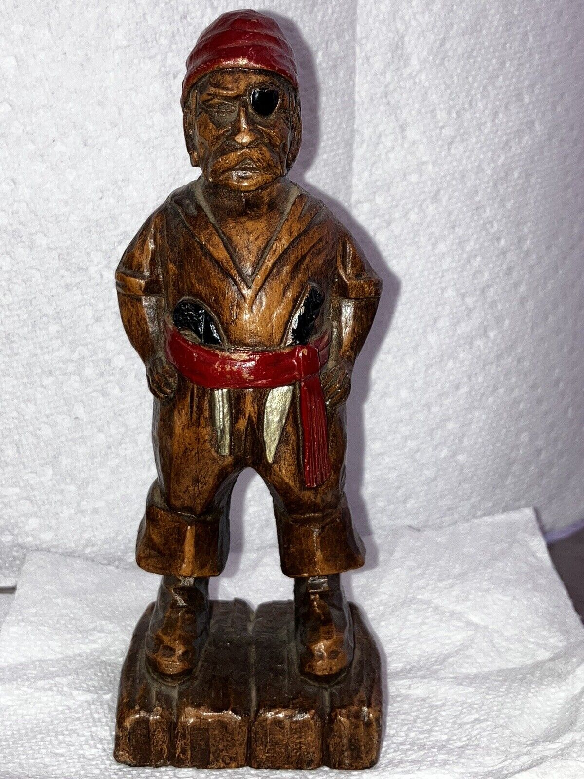 Vintage 1942-5” Pirate, Syroco Wood Figurine Antique