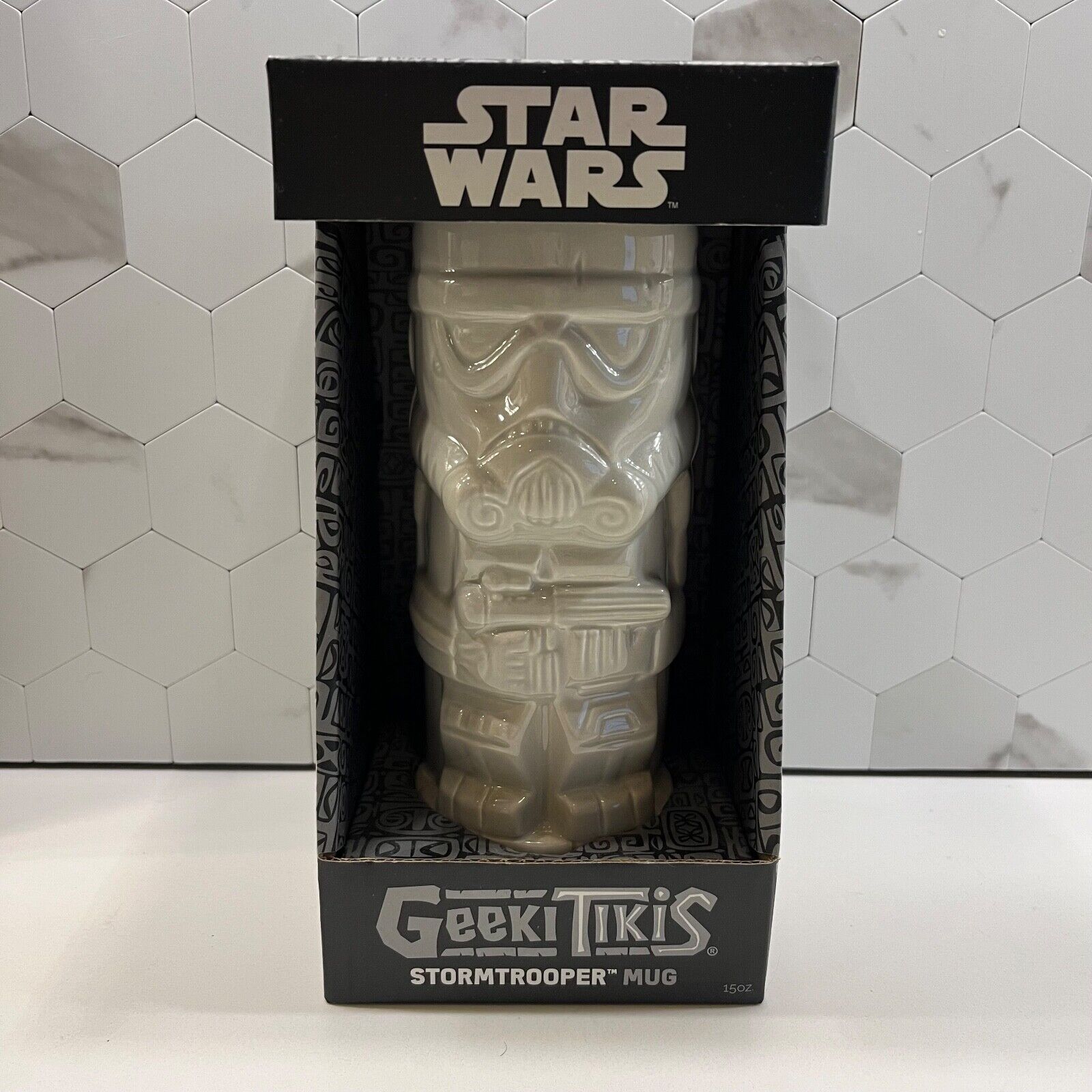 BRAND NEW Geeki Tikis Star Wars Stormtrooper Ceramic Mug ThinkGeek Yoda