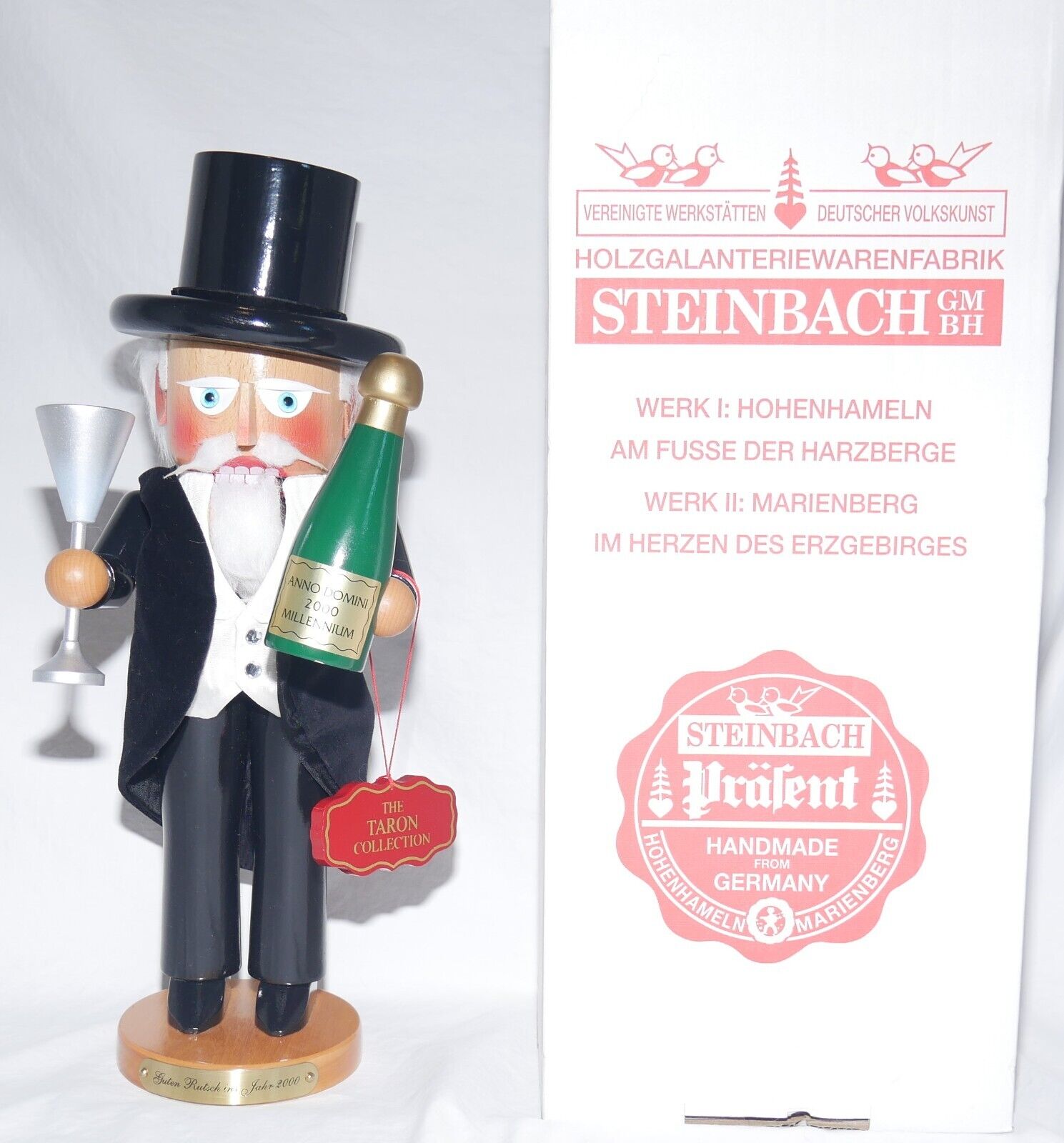Steinbach Nutcracker Taron Millennium Man SIGNED w Box S1700 S 1700 Germany 1999