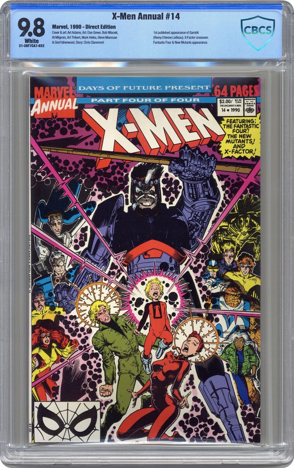 Uncanny X-Men Annual #14 CBCS 9.8 1990 21-26F7CA7-022 1st app. Gambit (cameo)
