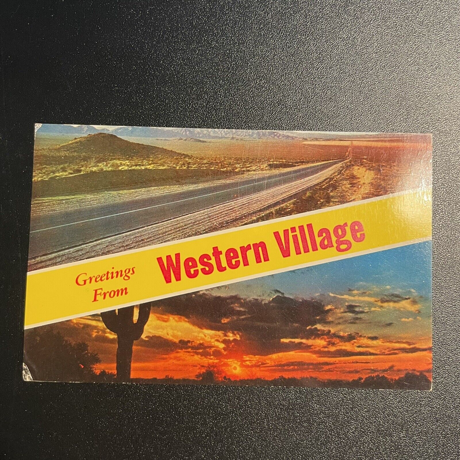 Greetings From Western Village 2 Miles West Of Mesquite Nevada Highway 91