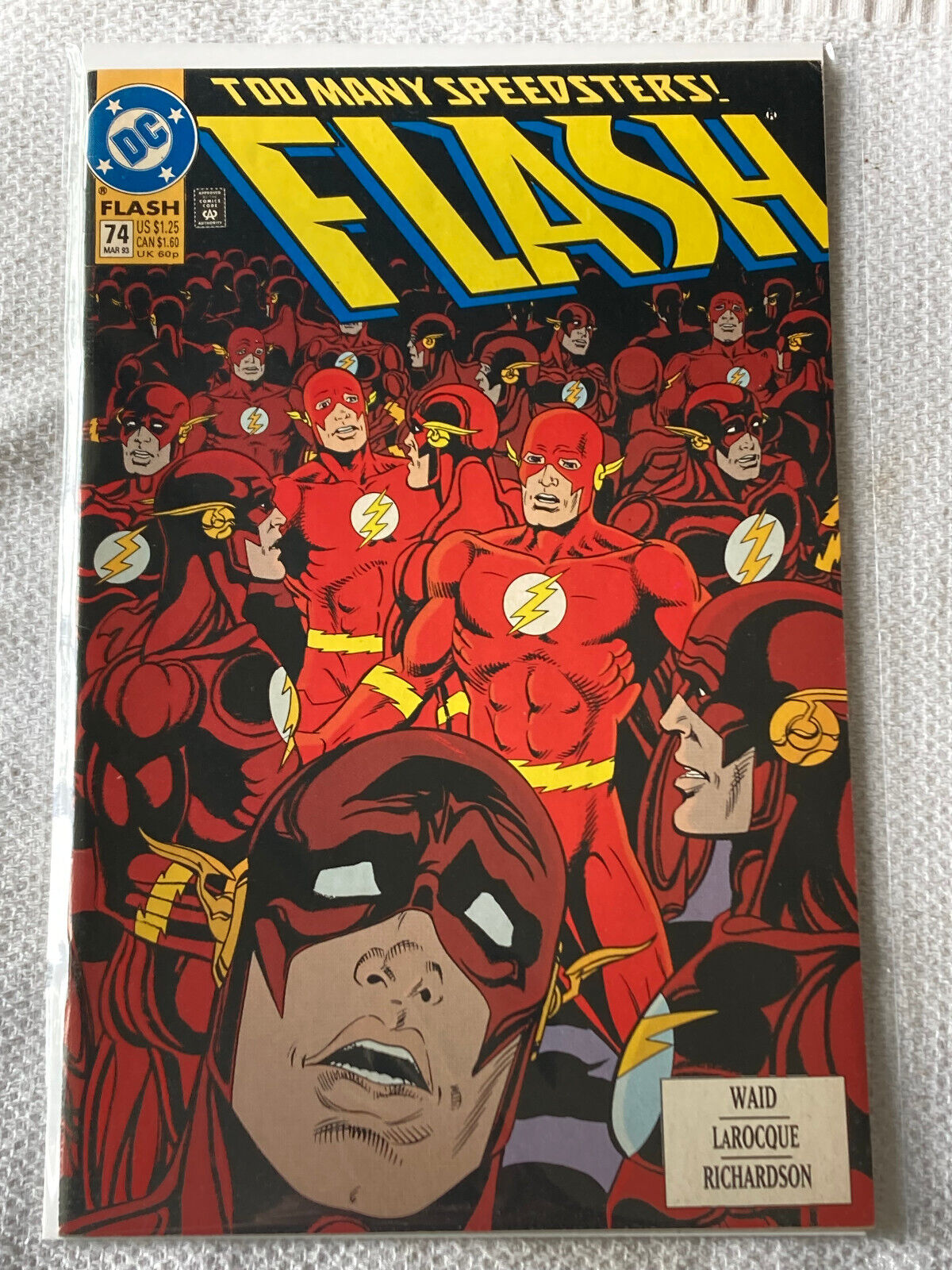 Flash (2nd Series) #74 1993 VF/VF+ DC Comics Waid/LaRocque/Richardson