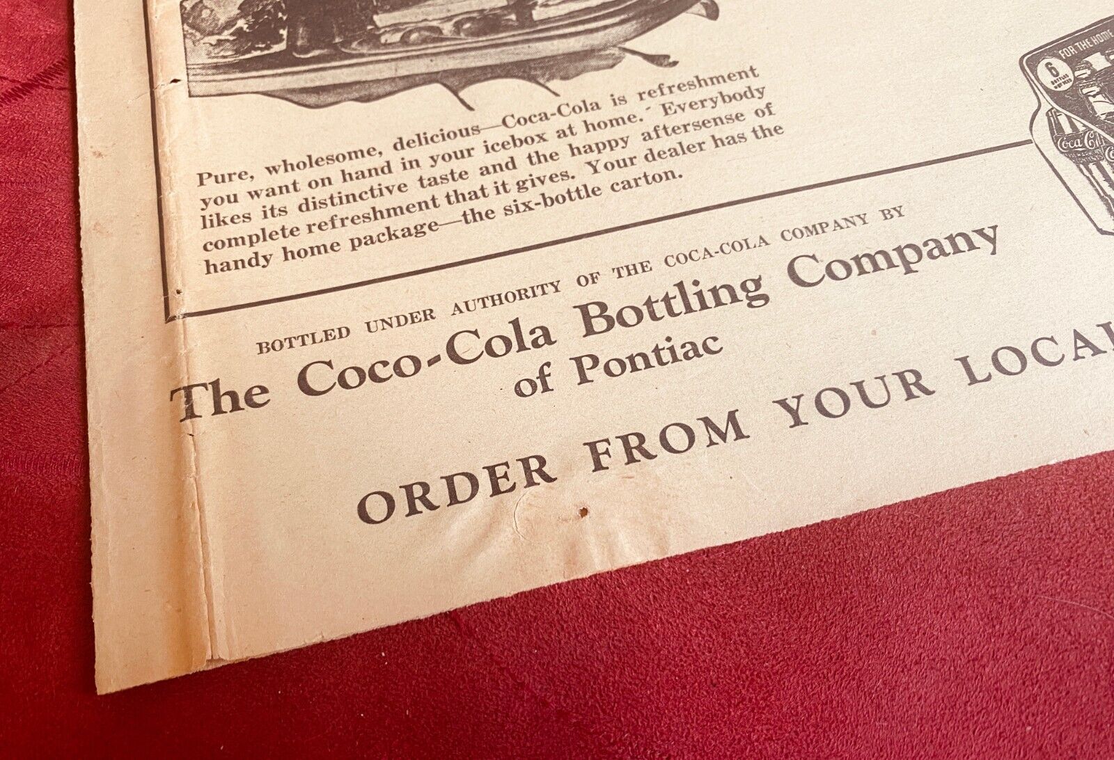 Coca-Cola 1942 Pontiac Daily Press Misspelled COCO-COLA Newspaper Ad