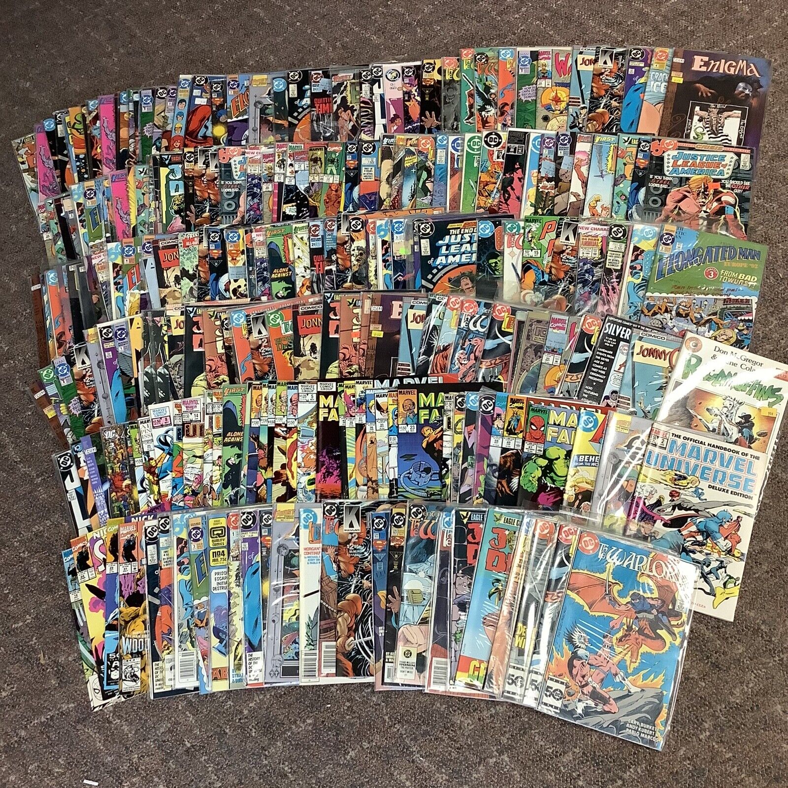 100 Bulk Lot Assorted DC/Marvel/indies Comic Book No Duplicates Modern/Bronze