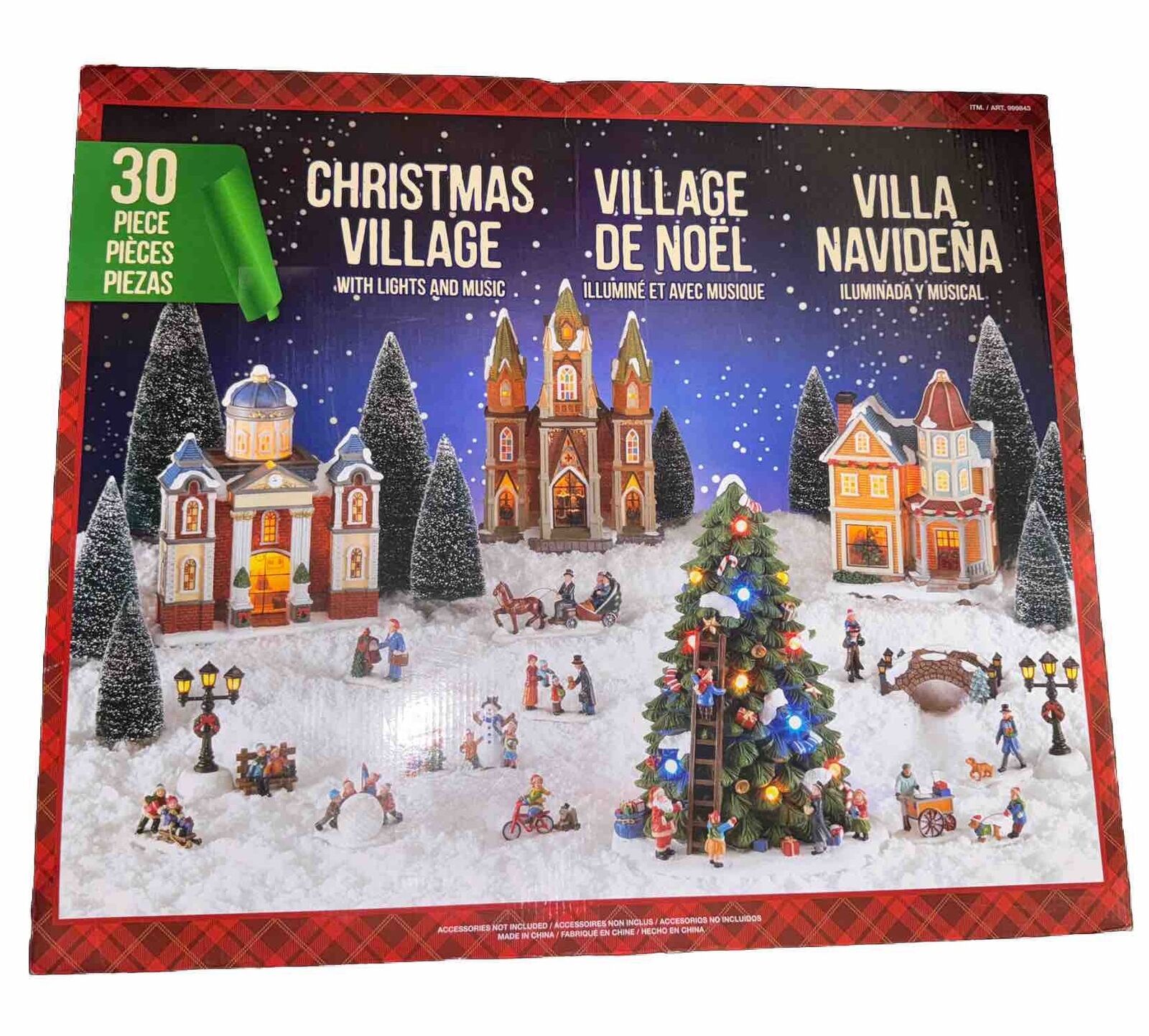 Christmas Village Town Villa 30 Piece Costco New