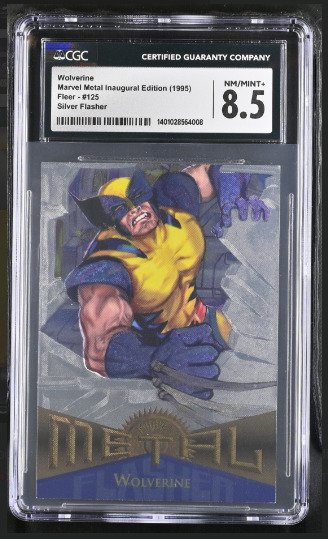 1995 Wolverine 125 Marvel Metal Silver Flasher (Fleer), CGC Graded 8.5 N/Mint