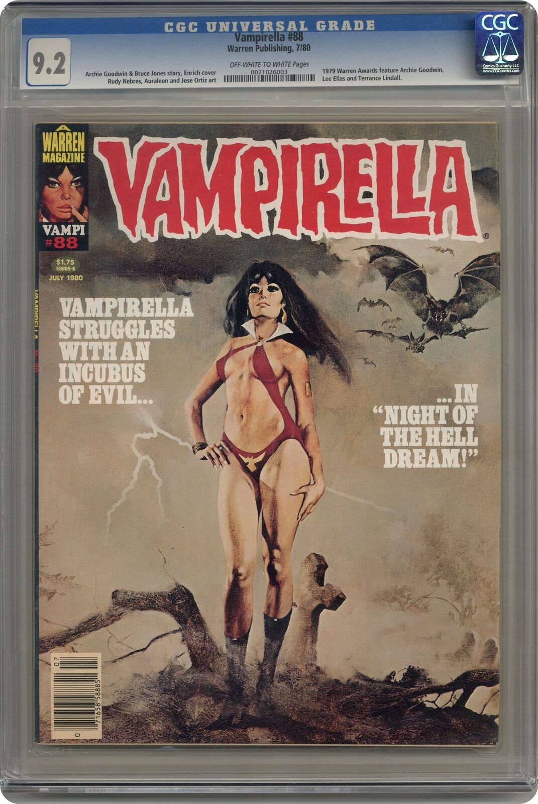 Vampirella #88 CGC 9.2 1980 0071026003