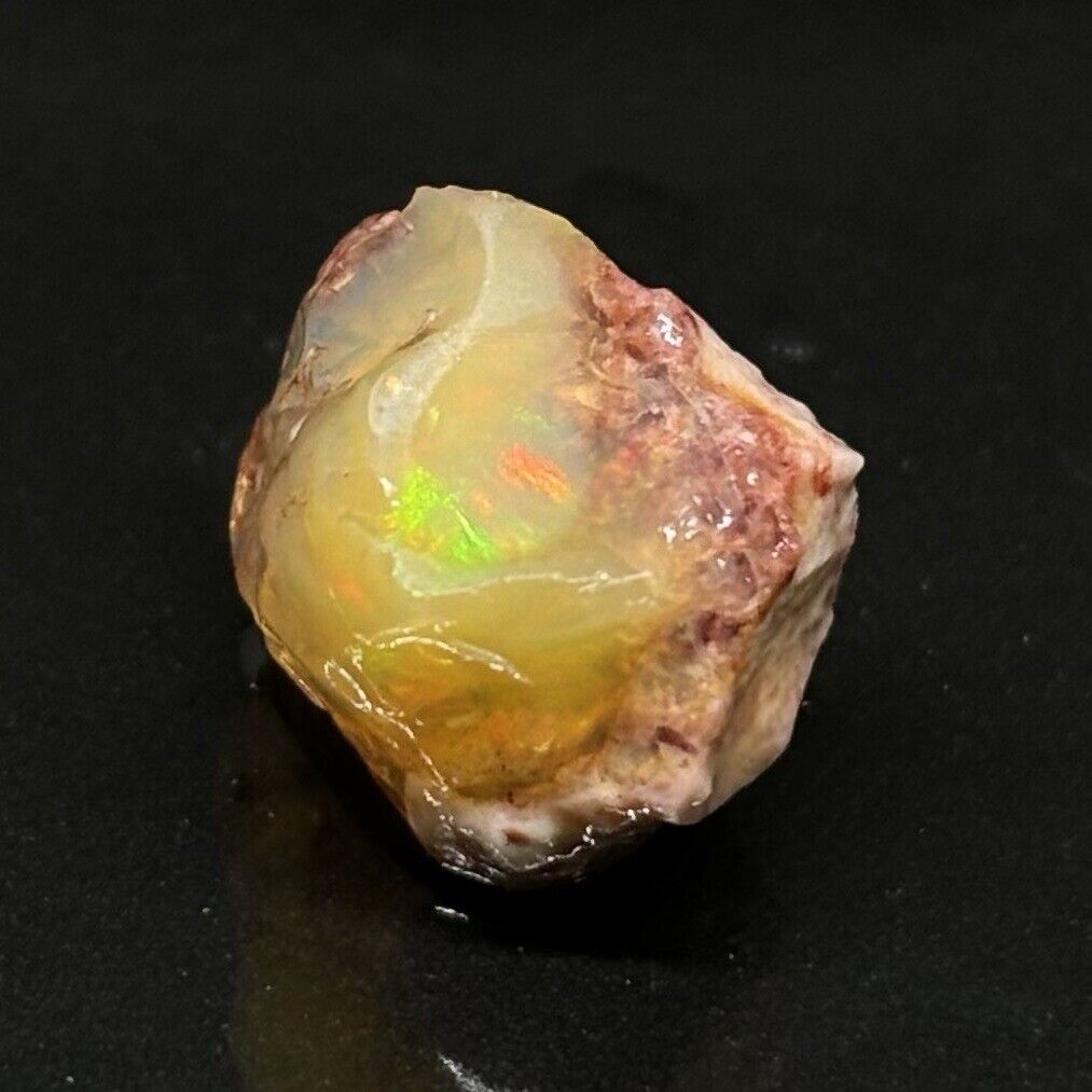 Fireball Jalisco Mexico Mining Field Opal Specimen With Bright Firey Flashes
