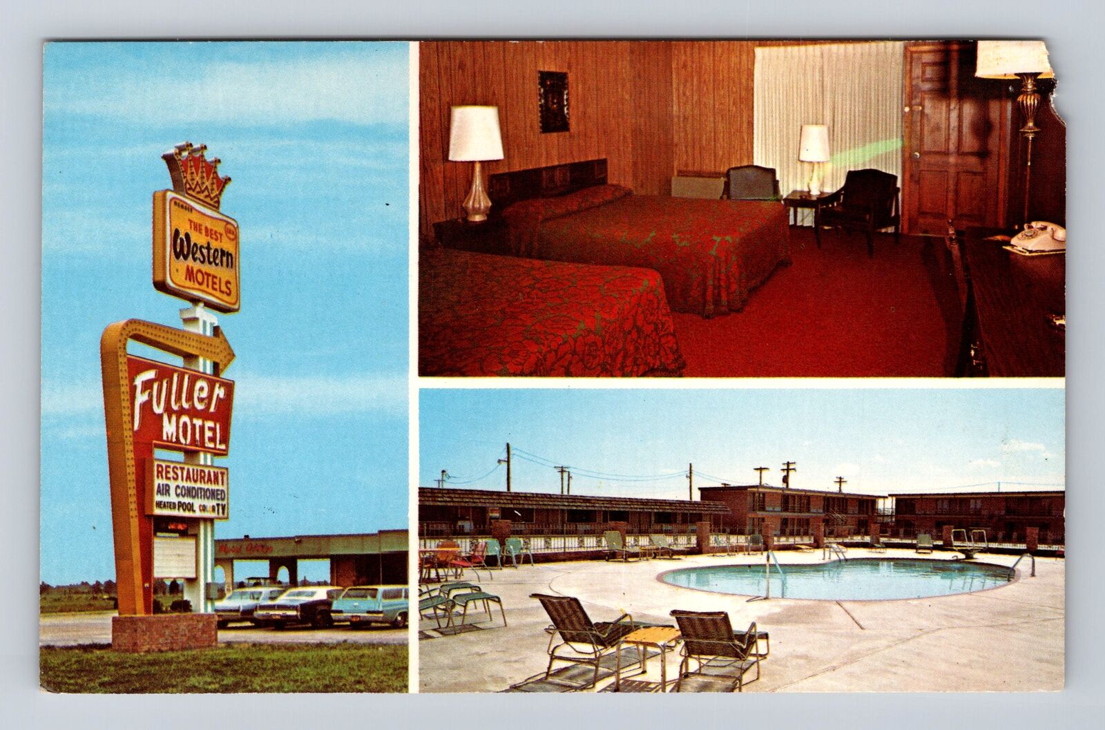 Brinkley AR-Arkansas, Fuller's Best Western Motel Interstate 40 Vintage Postcard