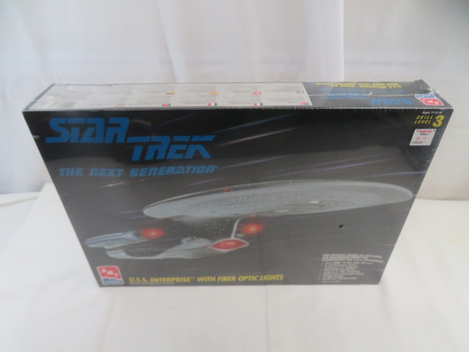 AMT ERTL Star Trek USS Enterprise Model Kit Fiber Optic Lights 8772 SEALED 1994