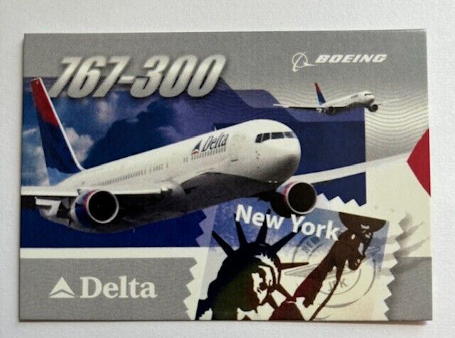 2004 Delta Air Lines Boeing 767-300 Aircraft Pilot Trading Card #19