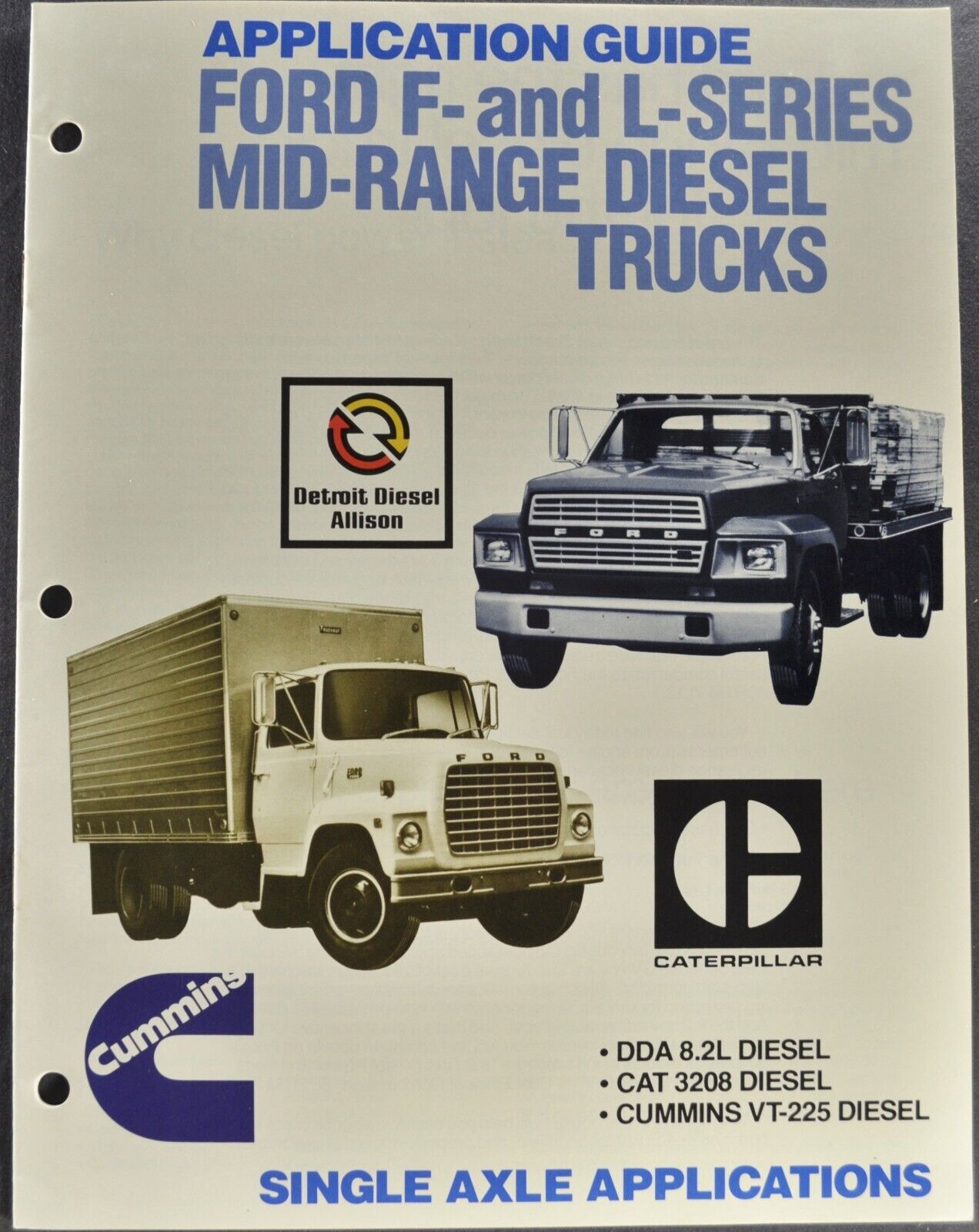 1980 Ford Truck Application Brochure L-Line F-700 800 Stake Dump Cargo Original