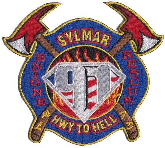 LAFD Station 91 Sylmar Highway to Hell Fire Patch NEW 