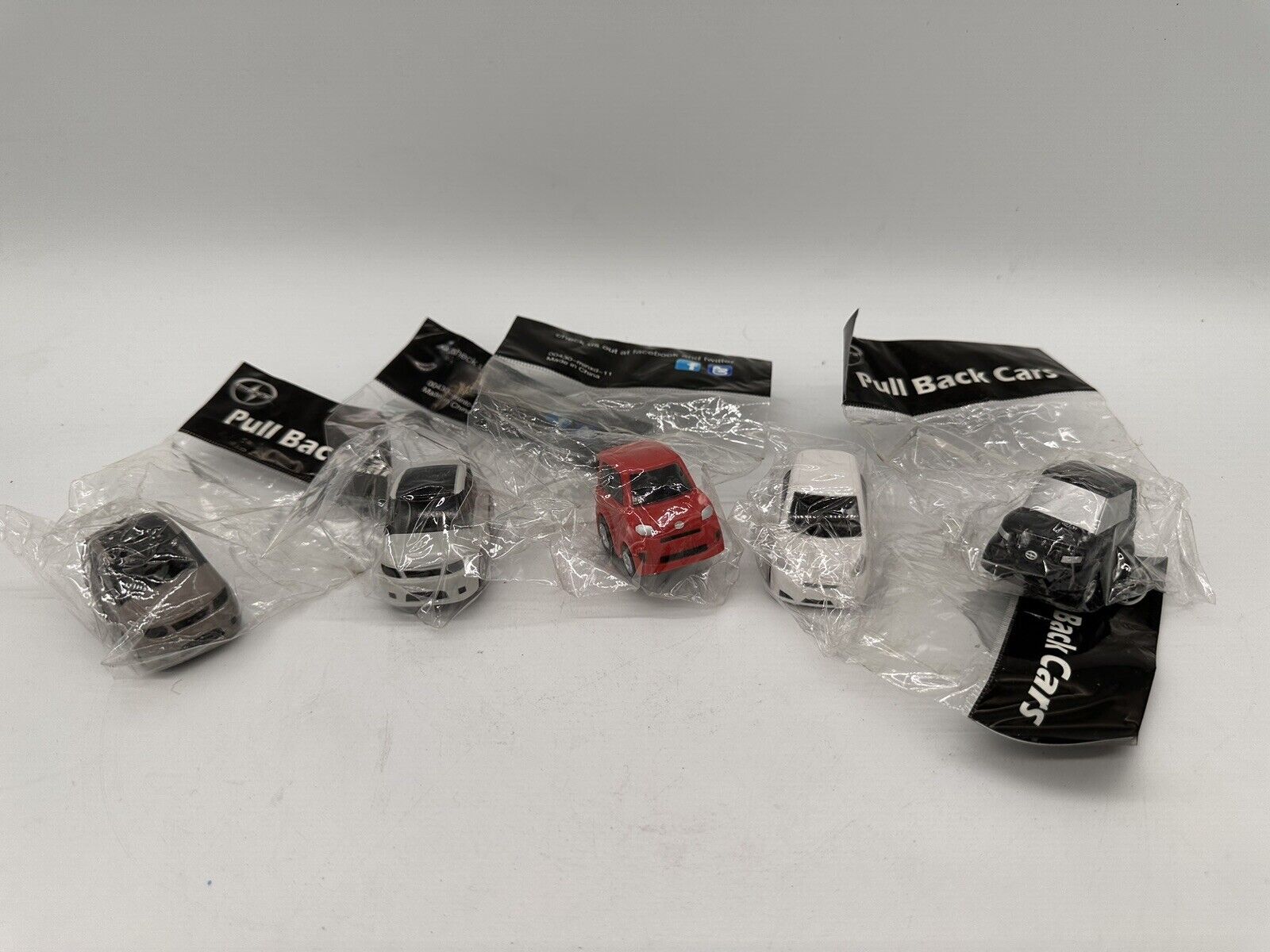 Toyota SCION Pull Back Cars Set Of 5 Including xB tC iQ xD New In Packages