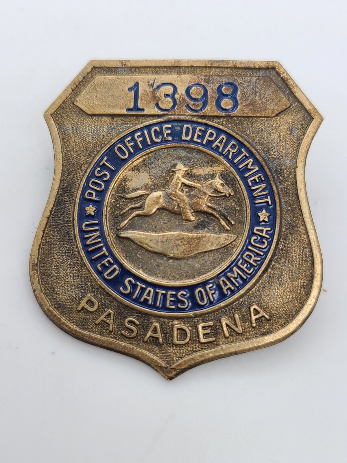 United States Post Office 1960\'s Providence, RI Postal Employee Badge