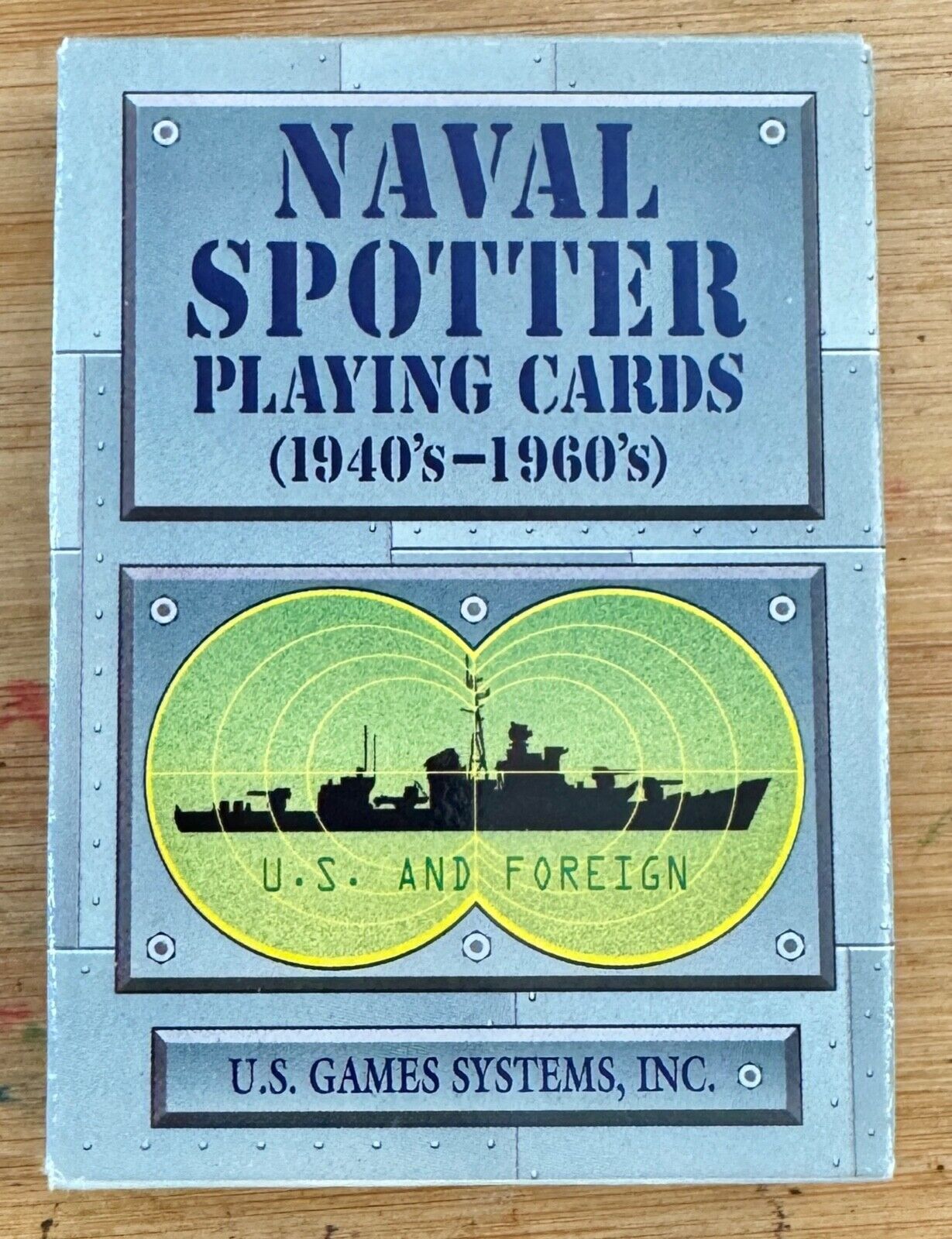 Vintage1996 NAVAL SPOTTER PlayingCards-Feature Silhouette US or Foreign Warships