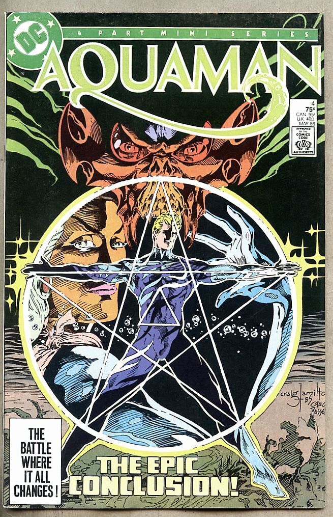 Aquaman #4-1986 vf- 7.5 last issue DC Comics Neal Pozner Craig Hamilton Make BO