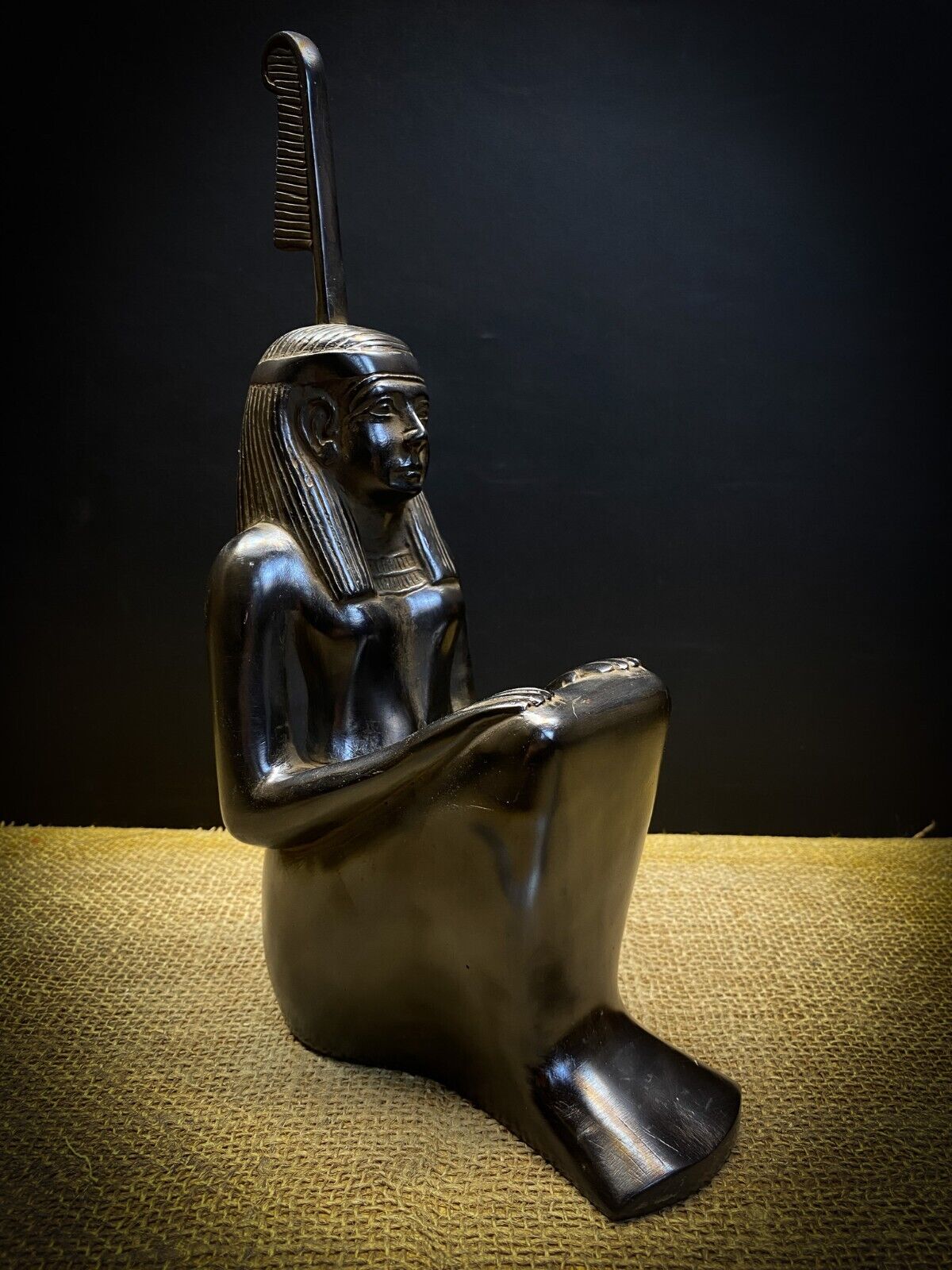 Egyptian MAAT goddess of Justice & Truth, Maat Goddess statue, Maat sculpture.