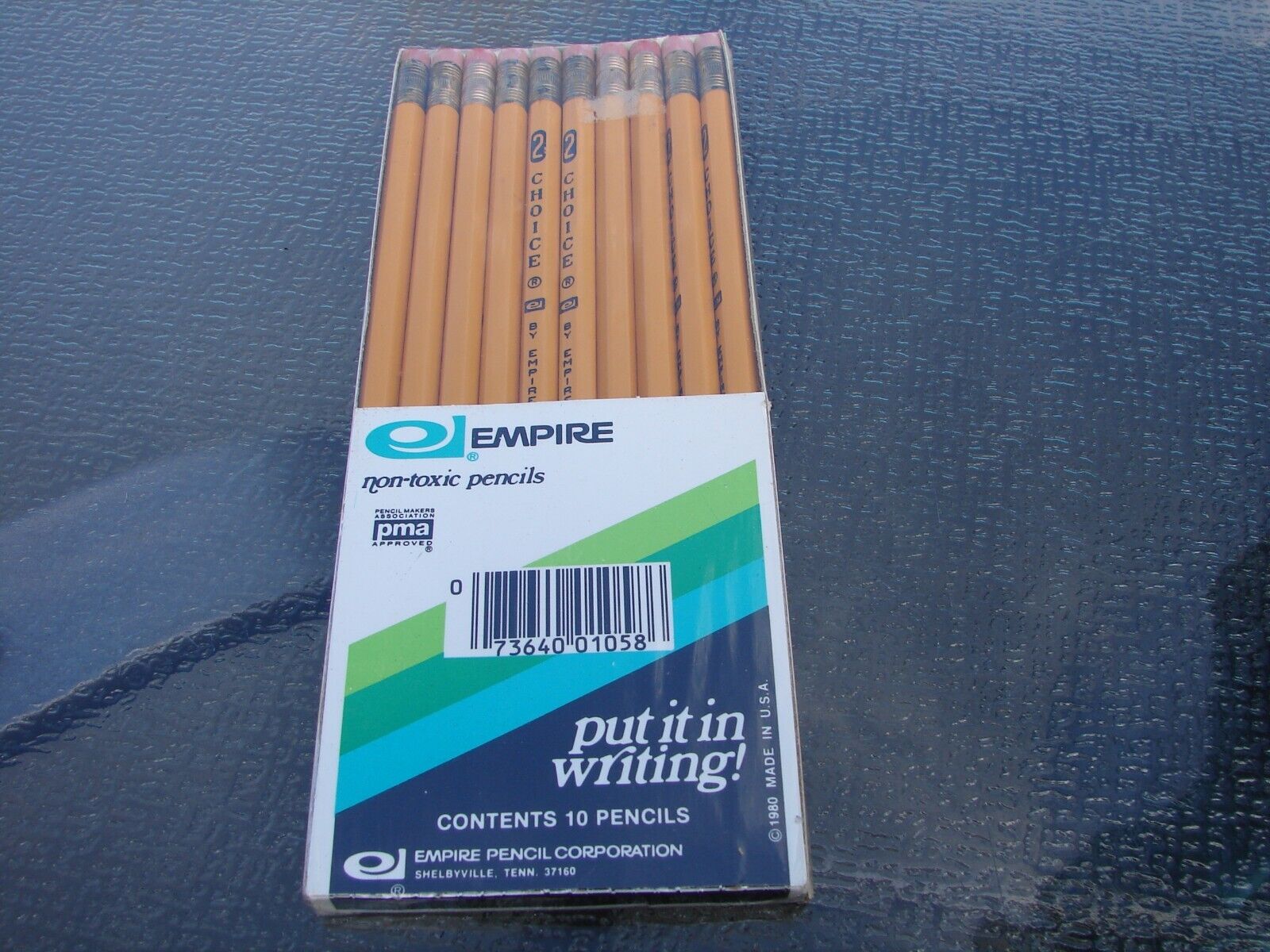 Vintage 1980 Empire No. 2 Non Toxic Pencils Ten Pack NOS Unused Nice Quality 