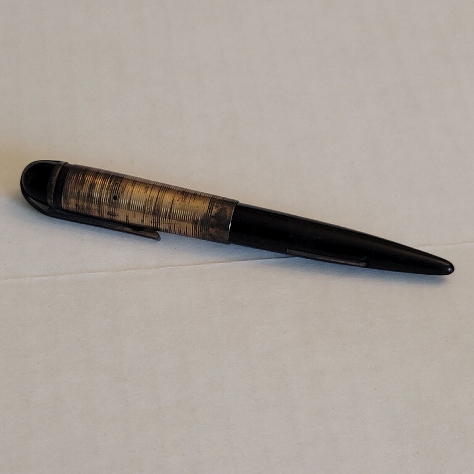 Rare Vintage Antique Eversharp Lever Fill Fountain Pen Black 4.75\